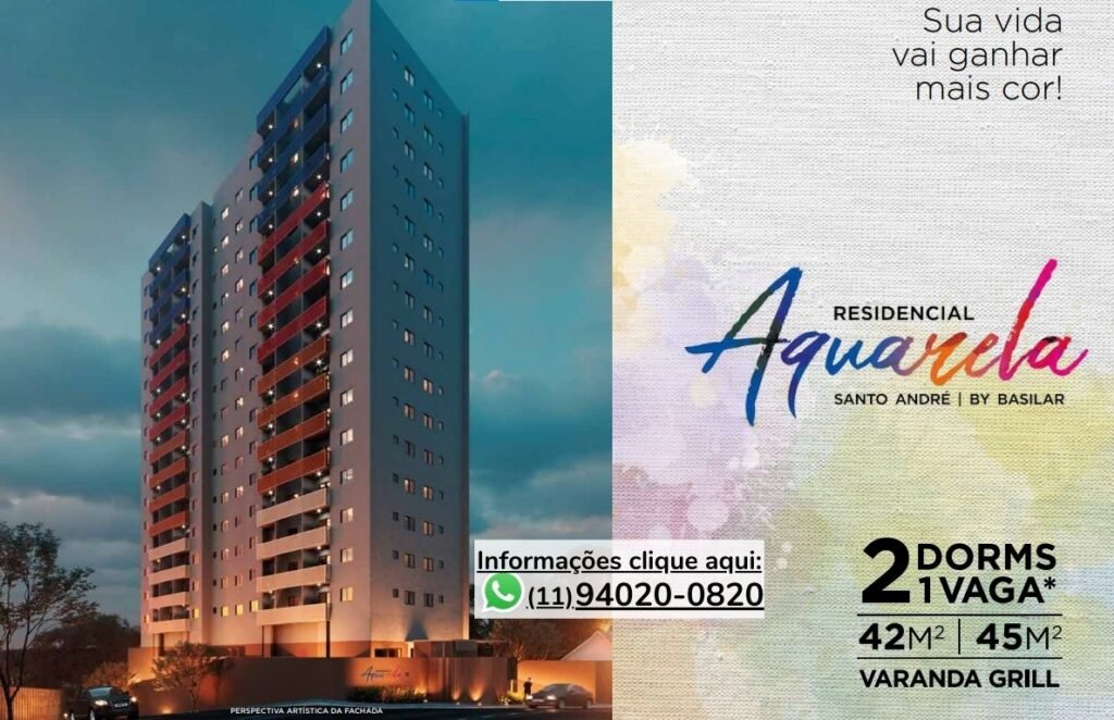 Fachada - Residencial Aquarela Santo André