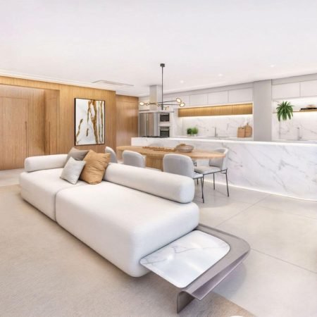 Perspectiva do Living - Pitangueiras Residencial Jardim