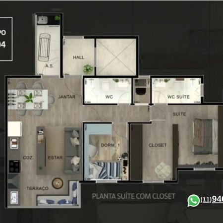 Planta-2-dorms-Closet-Ampliado-Switch Residencial