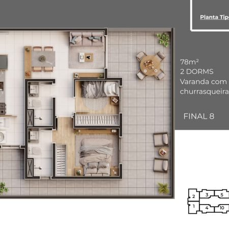 Planta 79m - Arvo Home Club